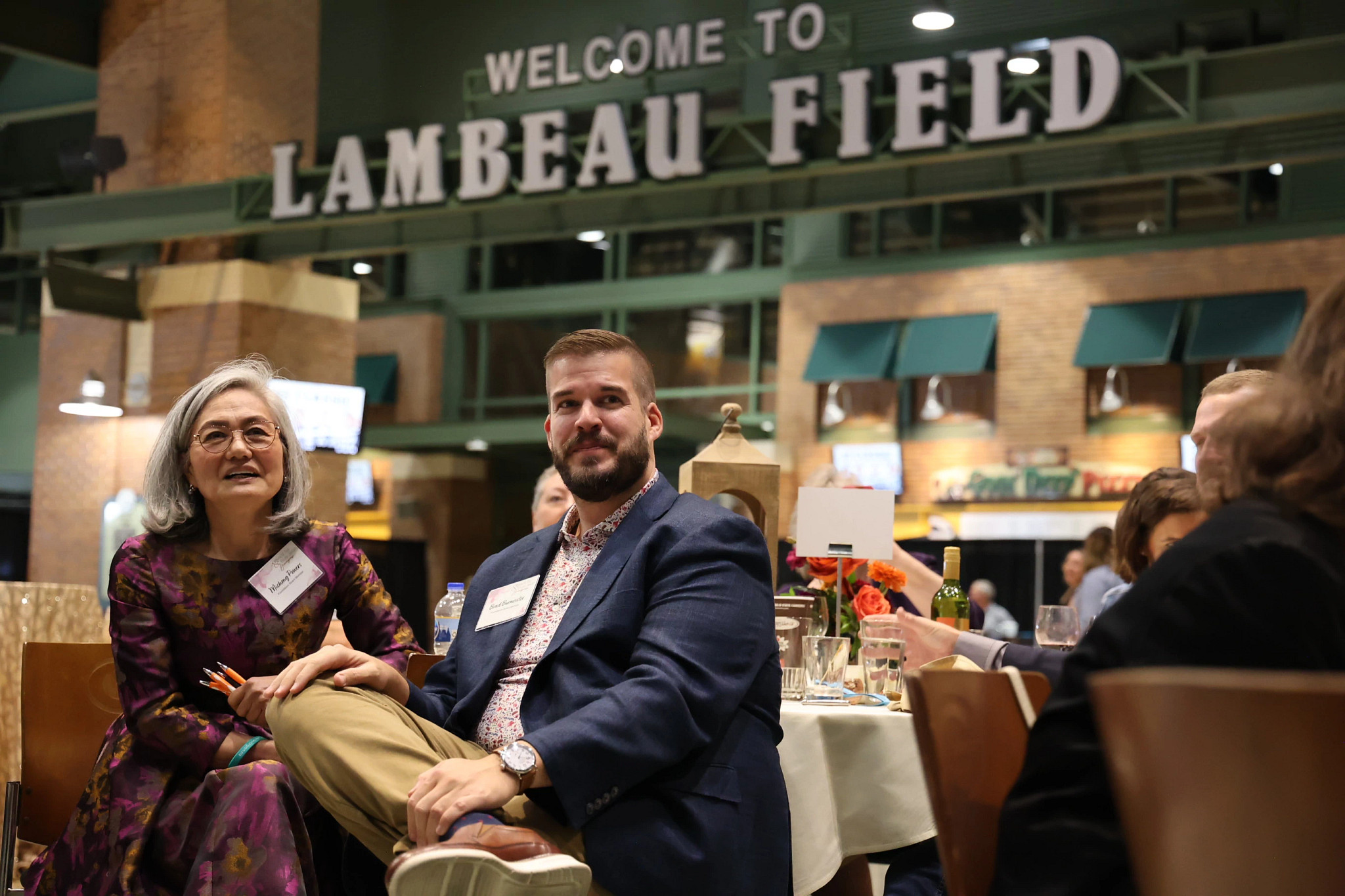 Michong Powers and Brad Burmeister at the Black Tie & Blue Jean Extravaganza