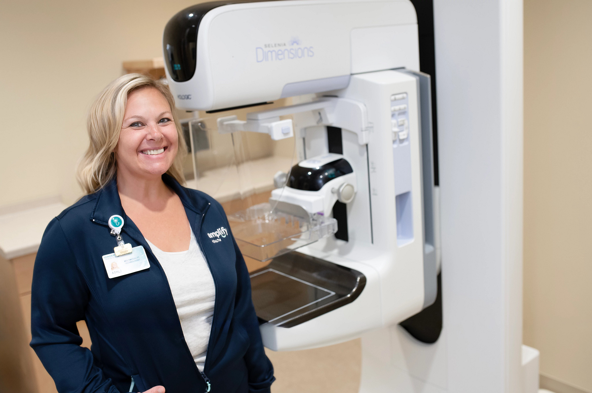 Mammography machine purchased through grant.