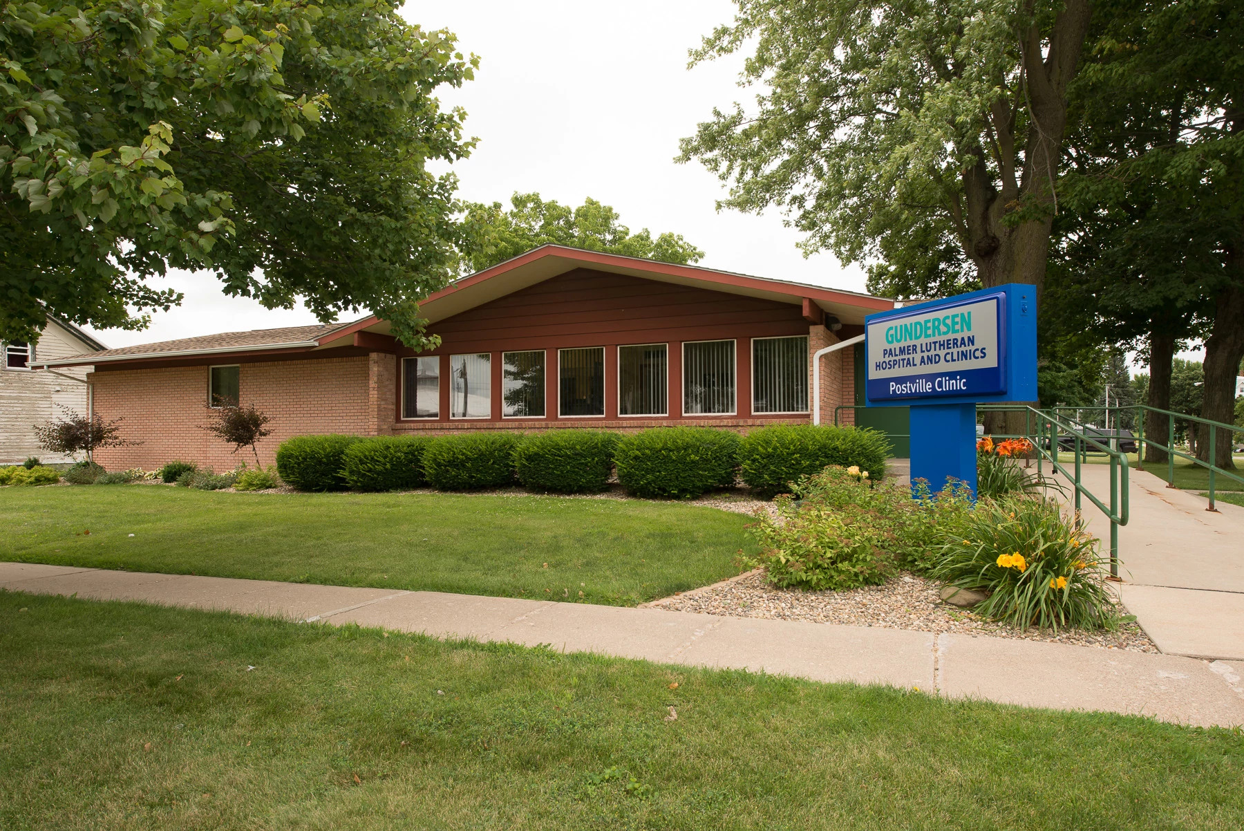 Palmer Clinic building in Postville Iowa.
