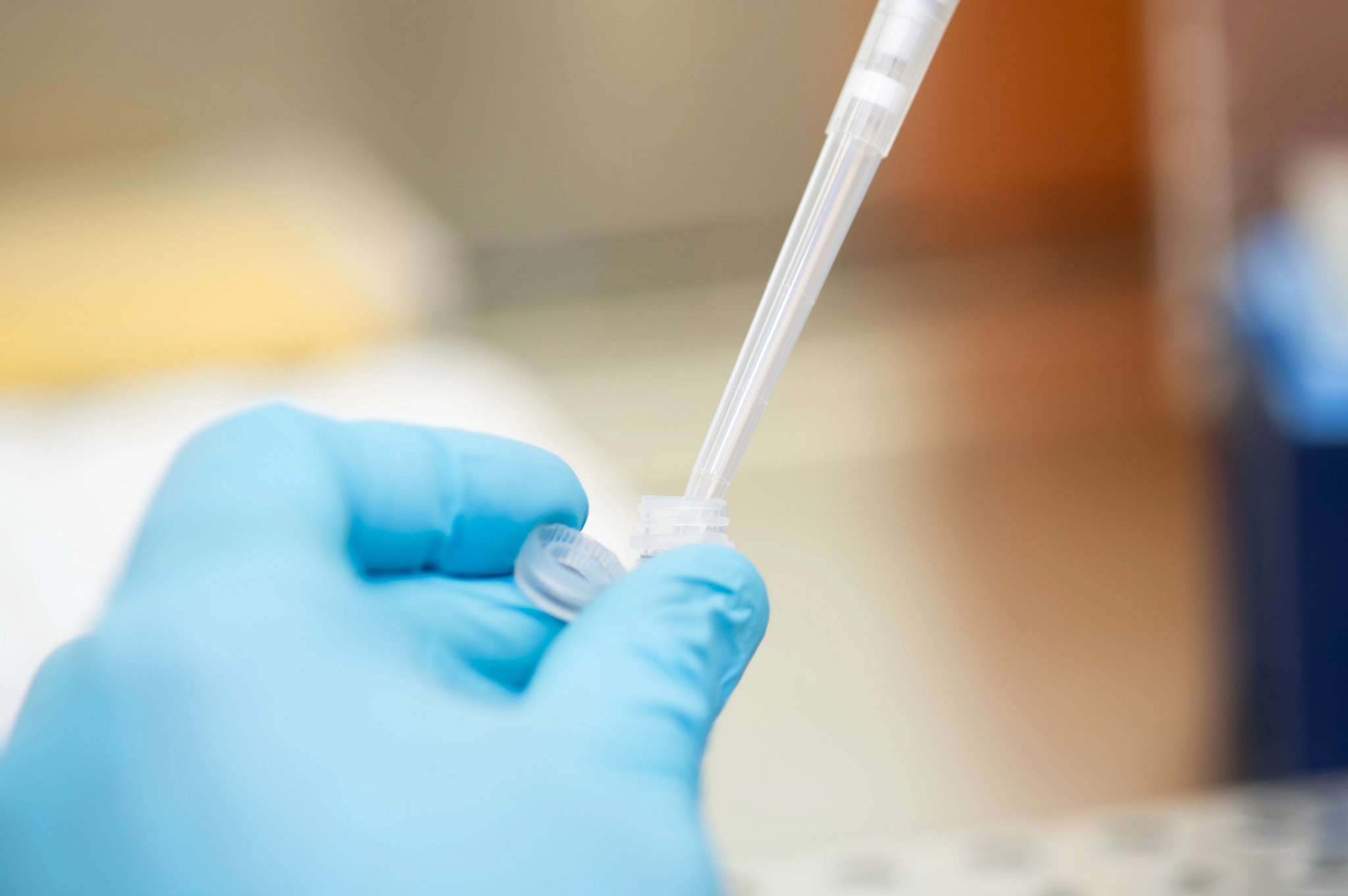 Gundersen research scientist using equipment in lab.jpg