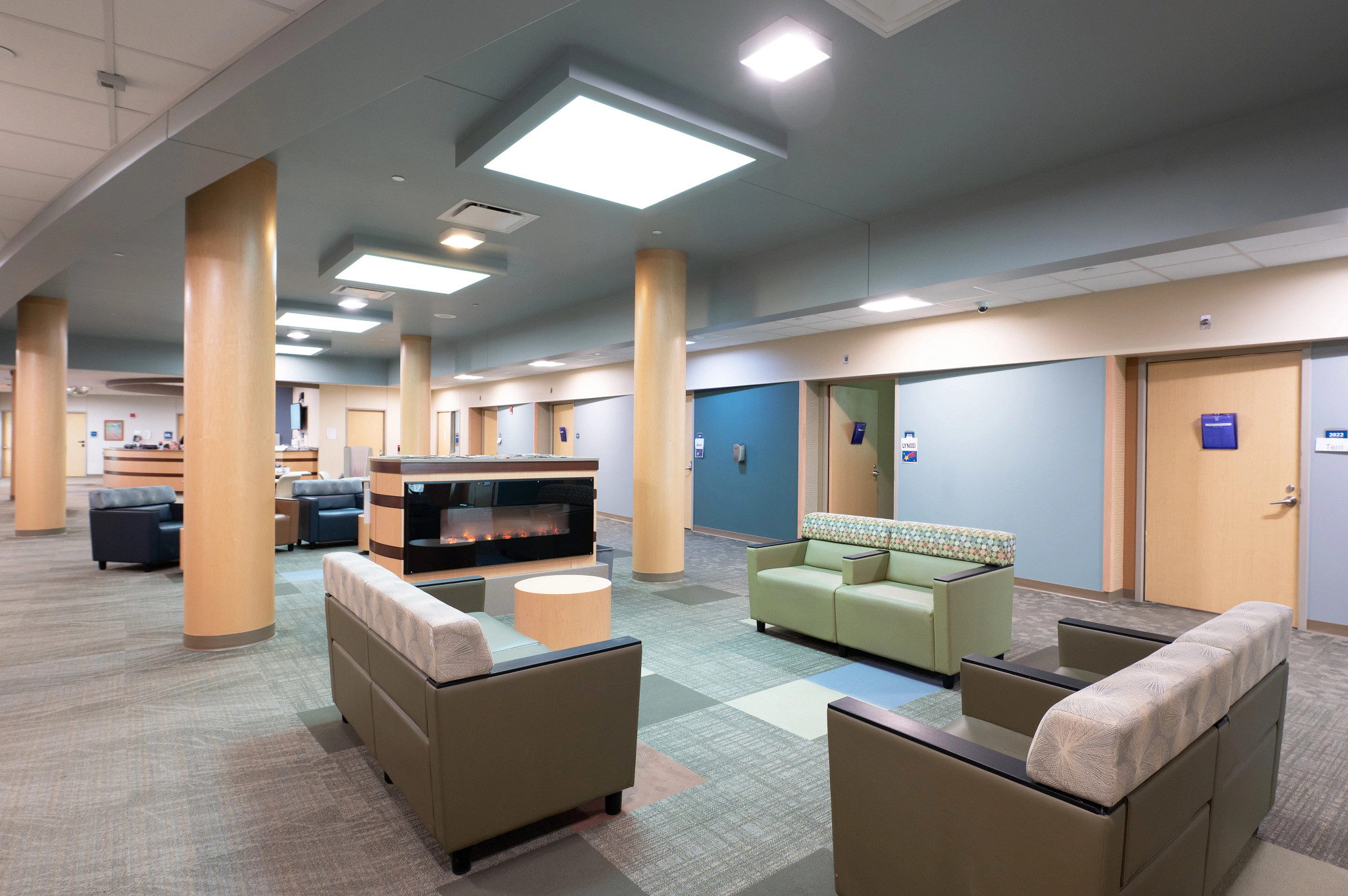 Inpatient Behavioral Health adult lounge.