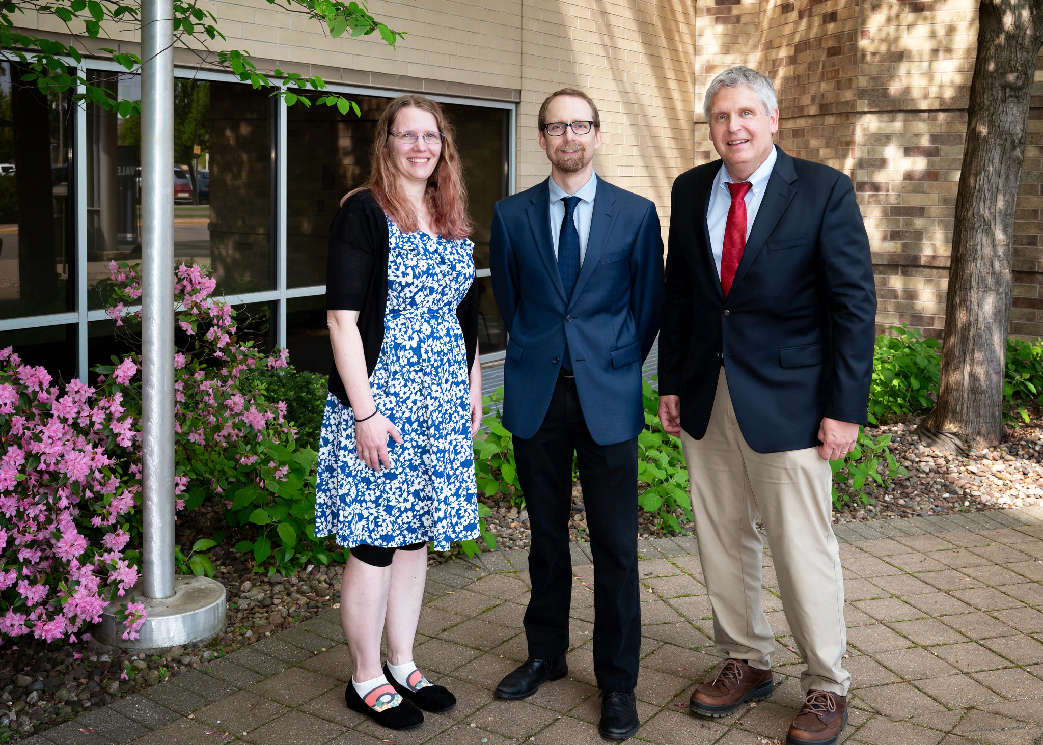 Joshua Whitson with Casey Eckley, DO and Larry Skendzel, MD.