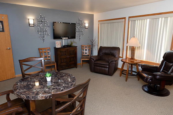 Interior furnishings at Gundersen Tri-County Senior Living apartments.
