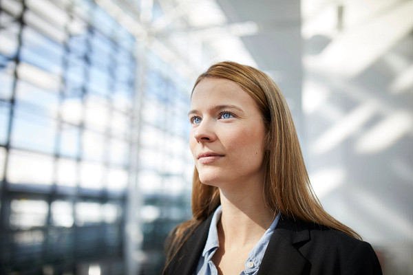 Portrait of young businesswoman.