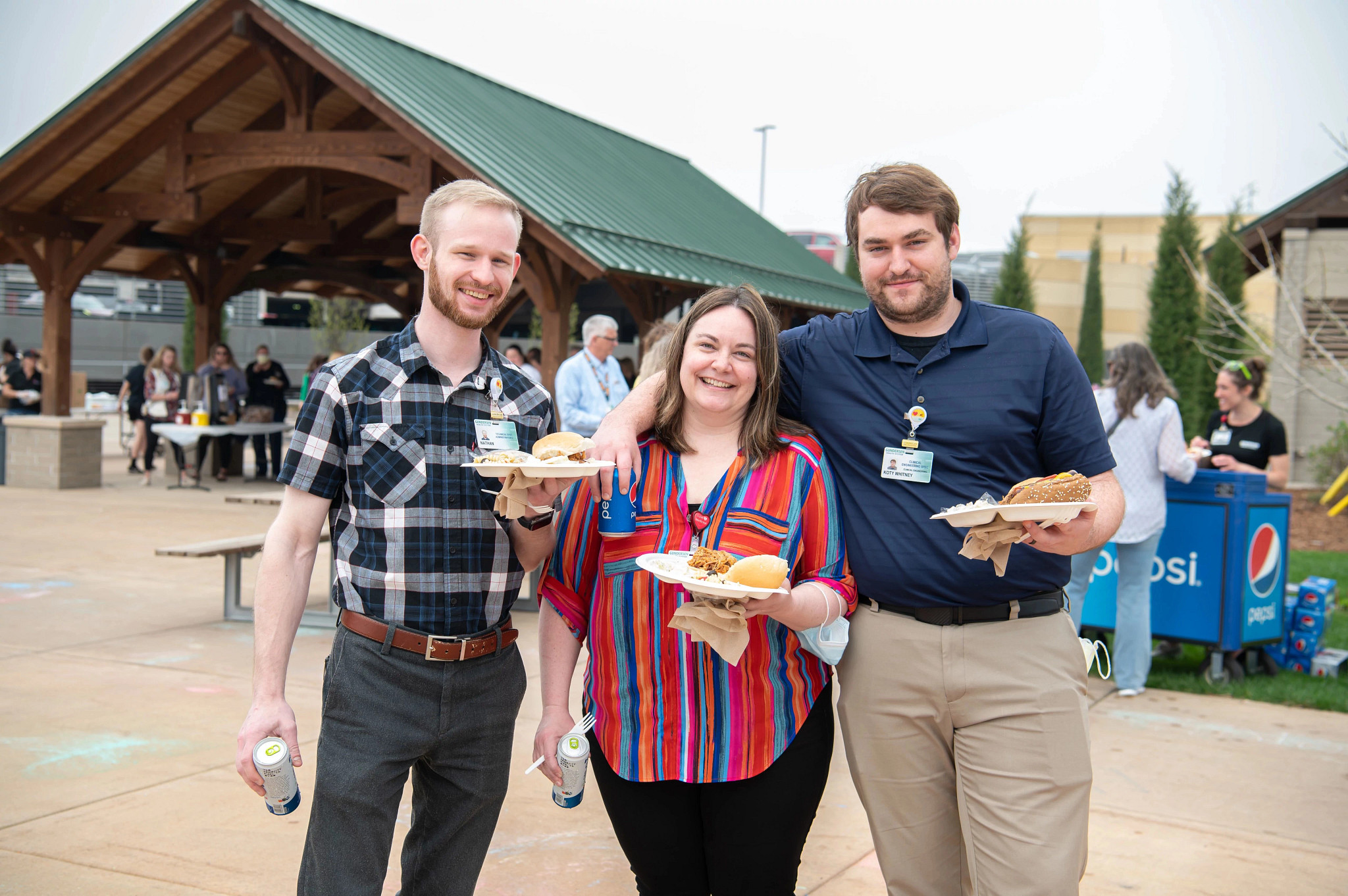 three-colleagues-at-healthcare-week-picnic
