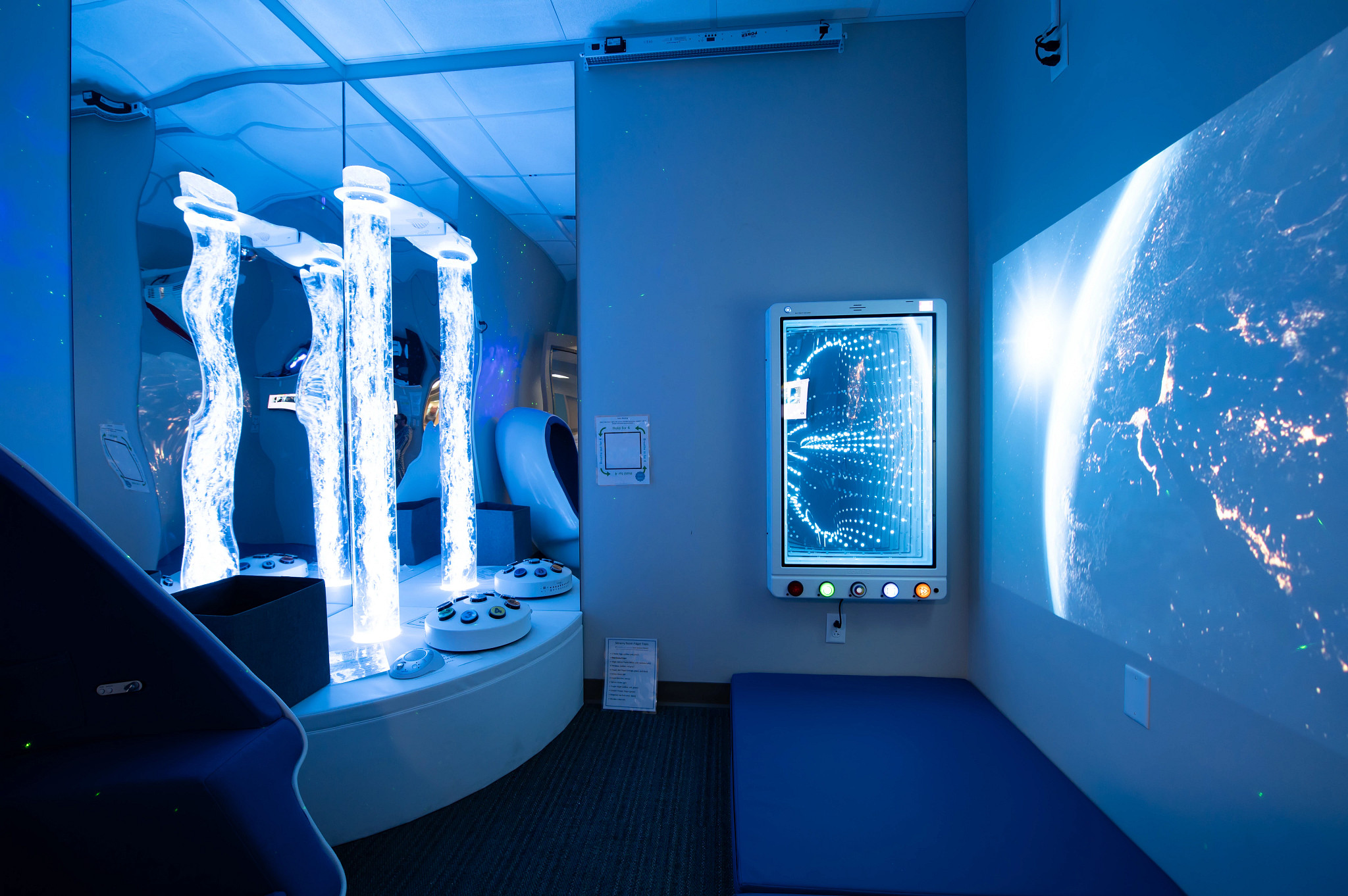 Inpatient Behavioral Health sensory room.