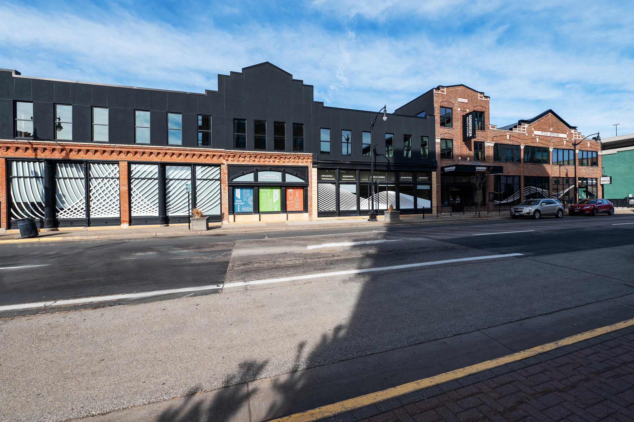 Exterior shot of Gundersen Dental Specialties in downtown La Crosse.